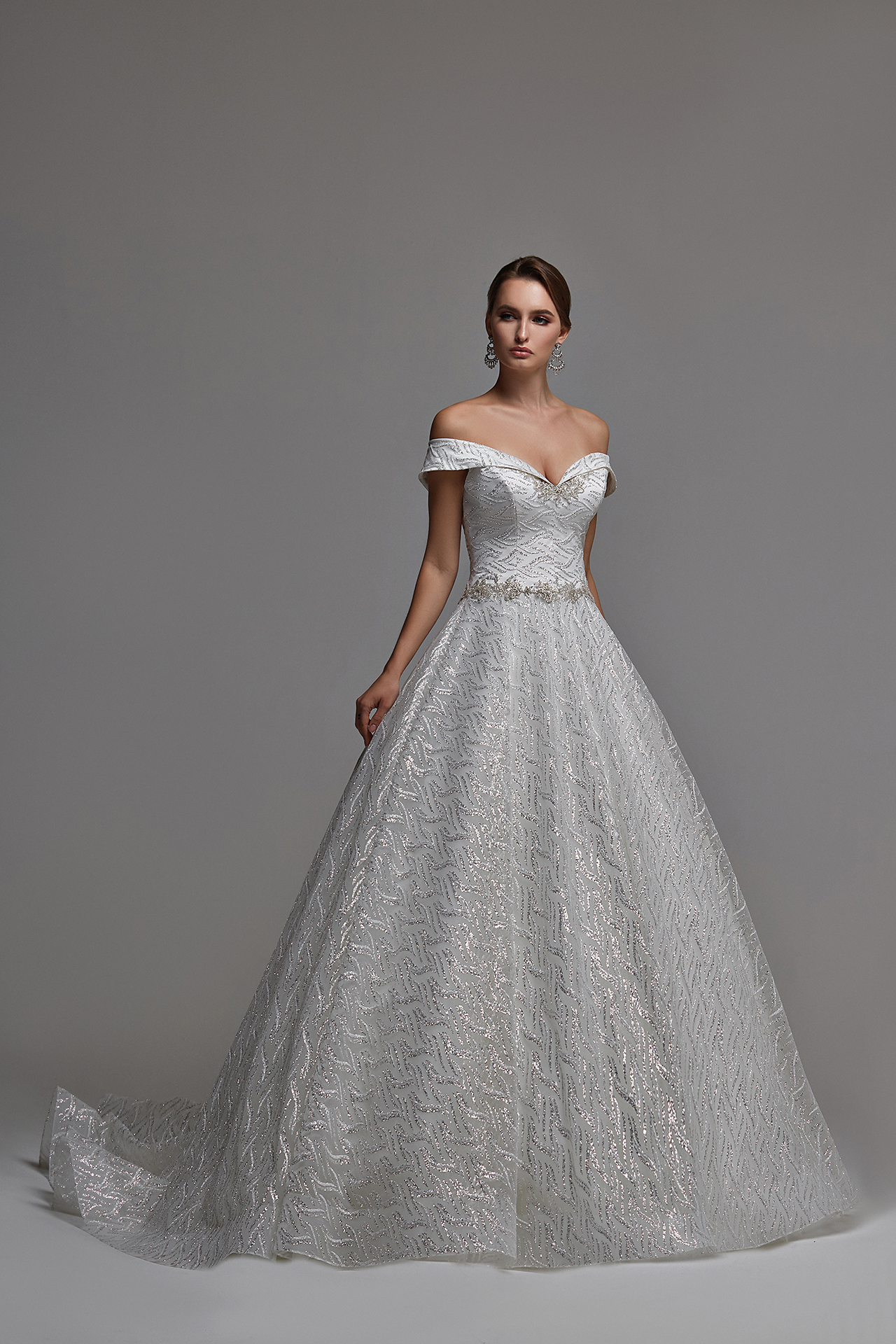 elegant sparkly wedding dresses