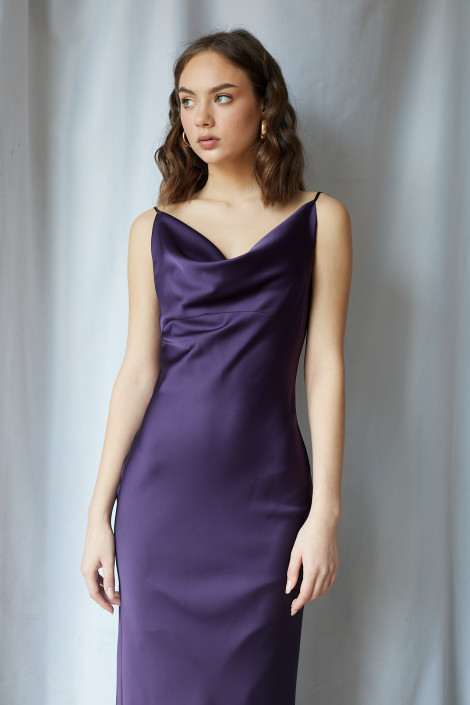 Платье Faith фиолетовый индиго