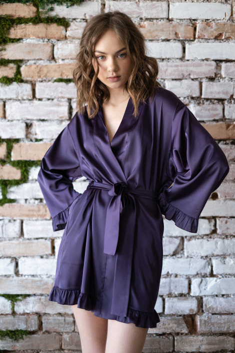 Robe de chambre Grace violette